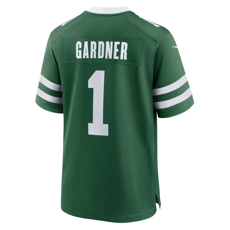 Men's New York Jets Ahmad Sauce Gardner Legacy Green Game Jersey