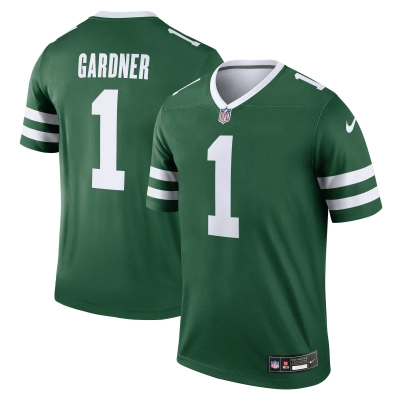 Men's New York Jets Ahmad Sauce Gardner Legacy Green Legend Jersey 01