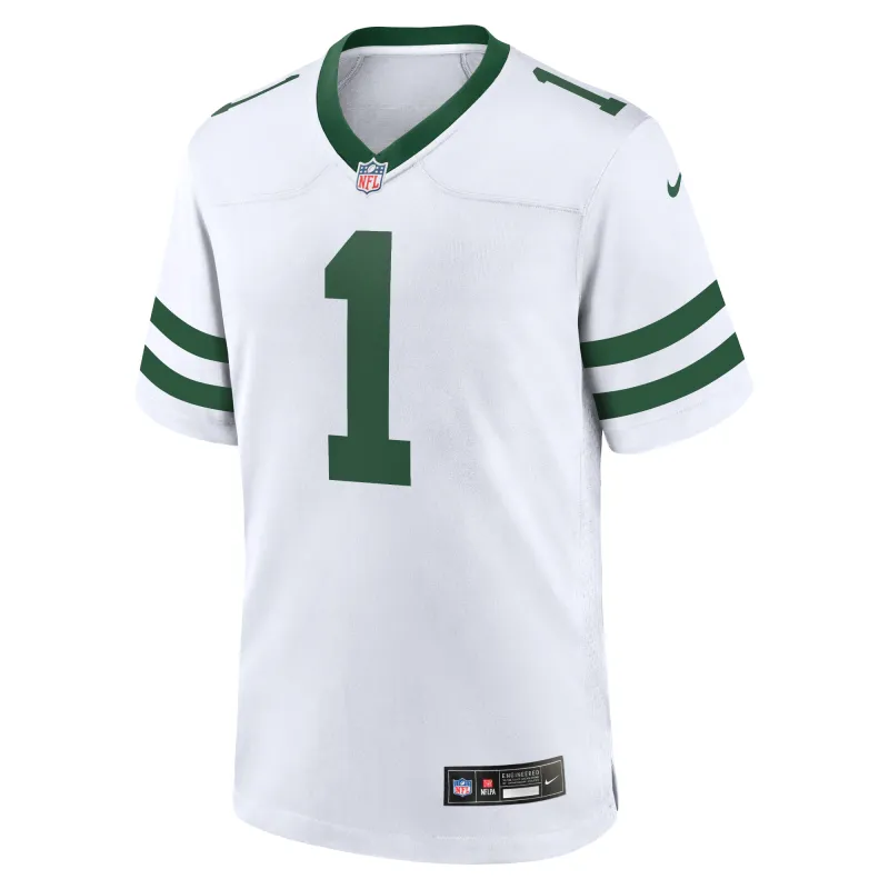 Men's New York Jets Ahmad Sauce Gardner Legacy White Game Jersey
