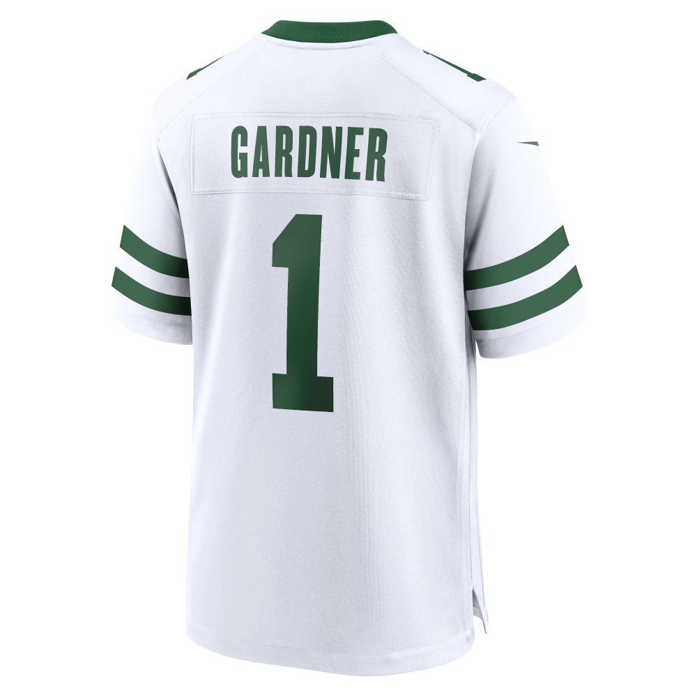 Men's New York Jets Ahmad Sauce Gardner Legacy White Game Jersey