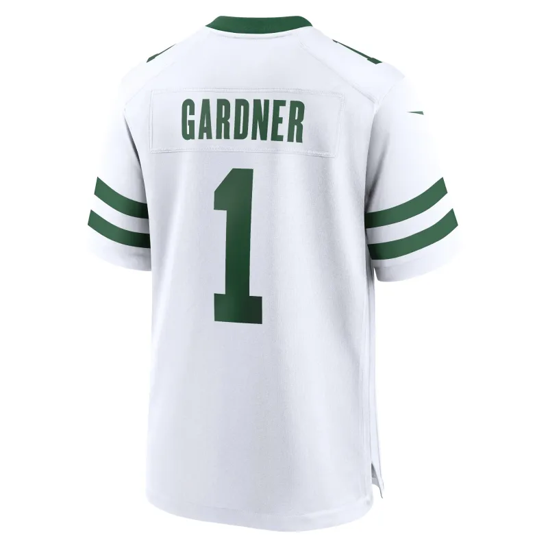 Men's New York Jets Ahmad Sauce Gardner Legacy White Game Jersey