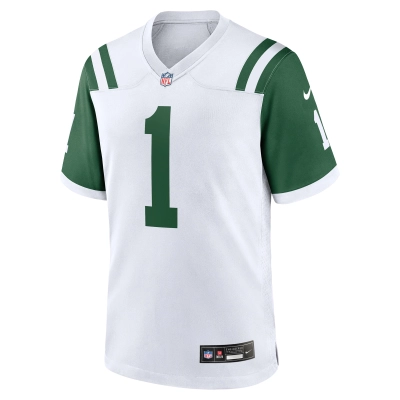 Men's New York Jets Ahmad Sauce Gardner White Classic Alternate Game Jersey 02