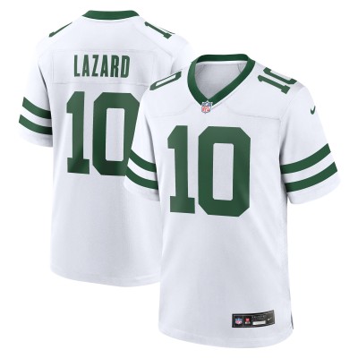 Men's New York Jets Allen Lazard White Legacy Player Game Jersey 01