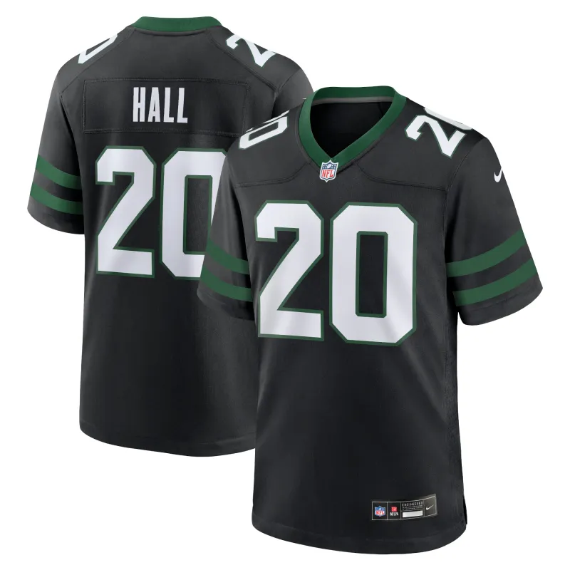 Men's New York Jets Breece Hall Legacy Black Alternate Game Jersey