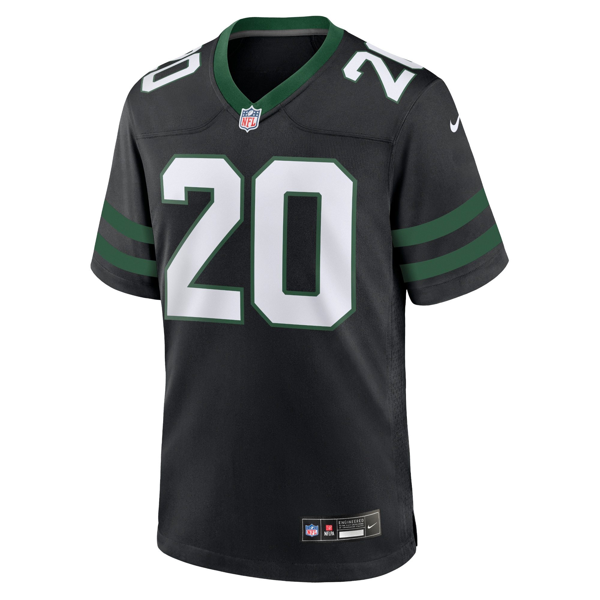 Men's New York Jets Breece Hall Legacy Black Alternate Game Jersey