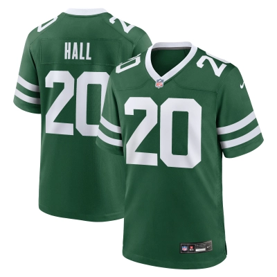 Men's New York Jets Breece Hall Legacy Green Game Jersey 01