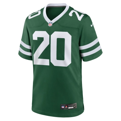 Men's New York Jets Breece Hall Legacy Green Game Jersey 02