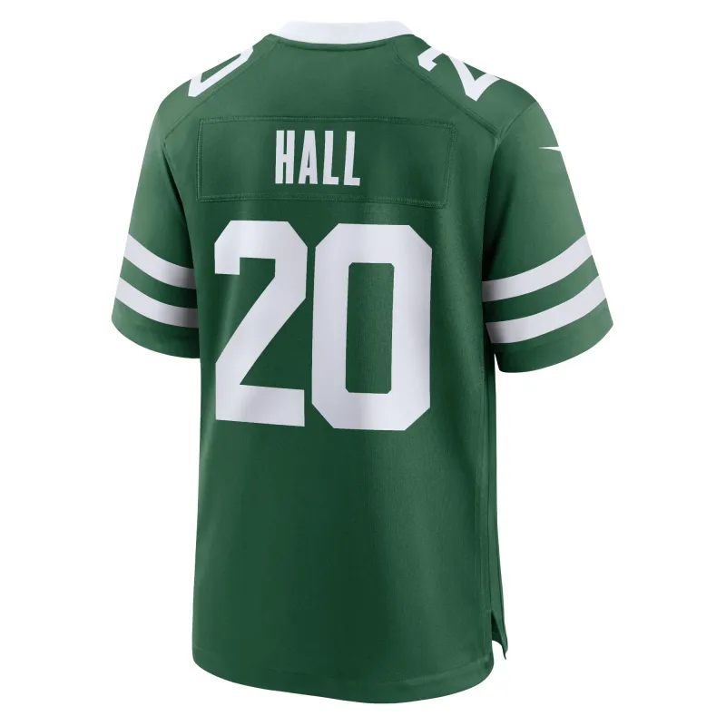 Men's New York Jets Breece Hall Legacy Green Game Jersey