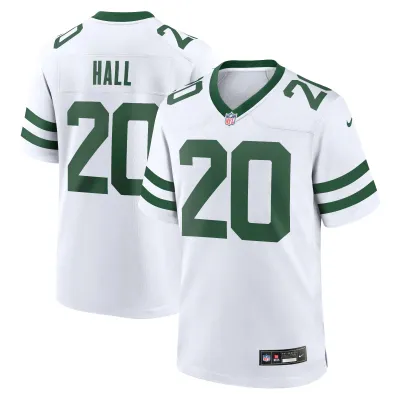 Men's New York Jets Breece Hall Legacy White Game Jersey 01