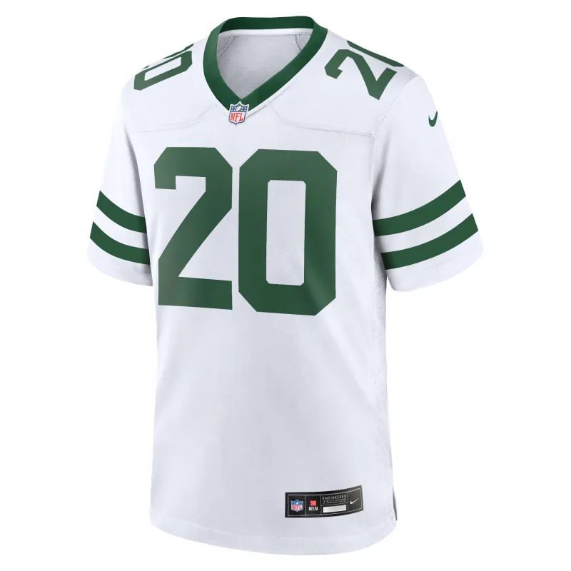 Men's New York Jets Breece Hall Legacy White Game Jersey