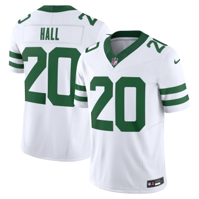 Men's New York Jets Breece Hall Legacy White Vapor F.U.S.E. Limited Jersey 01
