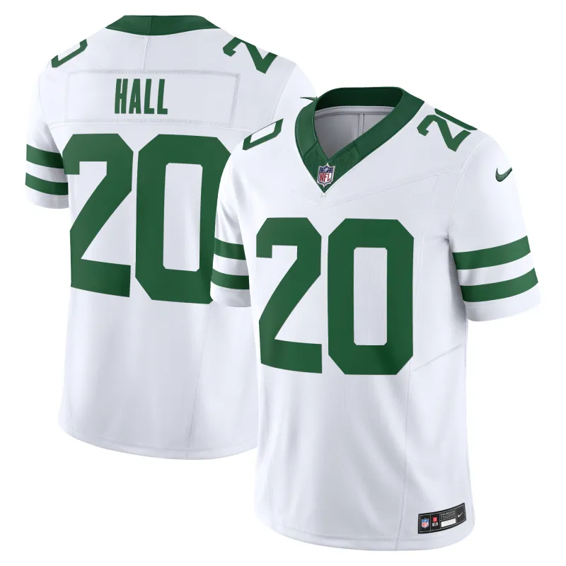 Men's New York Jets Breece Hall Legacy White Vapor F.U.S.E. Limited Jersey