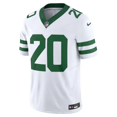 Men's New York Jets Breece Hall Legacy White Vapor F.U.S.E. Limited Jersey 02