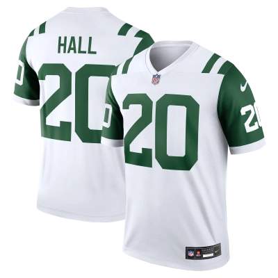 Men's New York Jets Breece Hall White Classic Alternate Legend Jersey 01