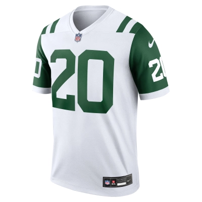 Men's New York Jets Breece Hall White Classic Alternate Legend Jersey 02