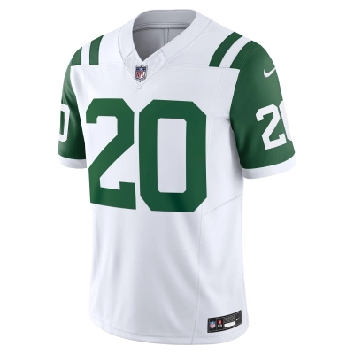 Men's New York Jets Breece Hall White Classic Alternate Vapor F.U.S.E. Limited Jersey 02