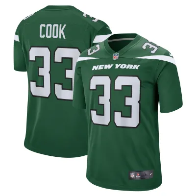 Men's New York Jets Dalvin Cook Gotham Green Game Player Jersey 01