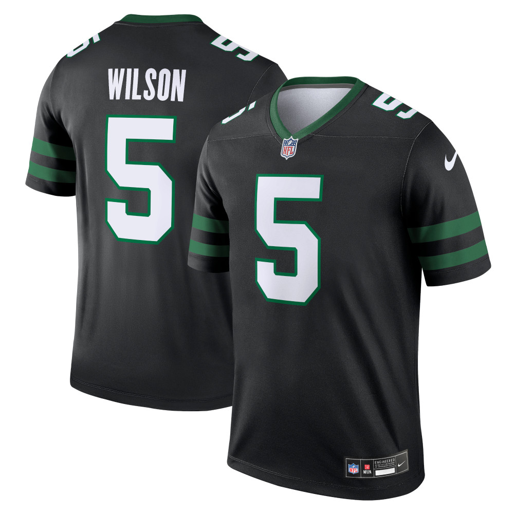 Men's New York Jets Garrett Wilson Legacy Black Alternate Legend Jersey