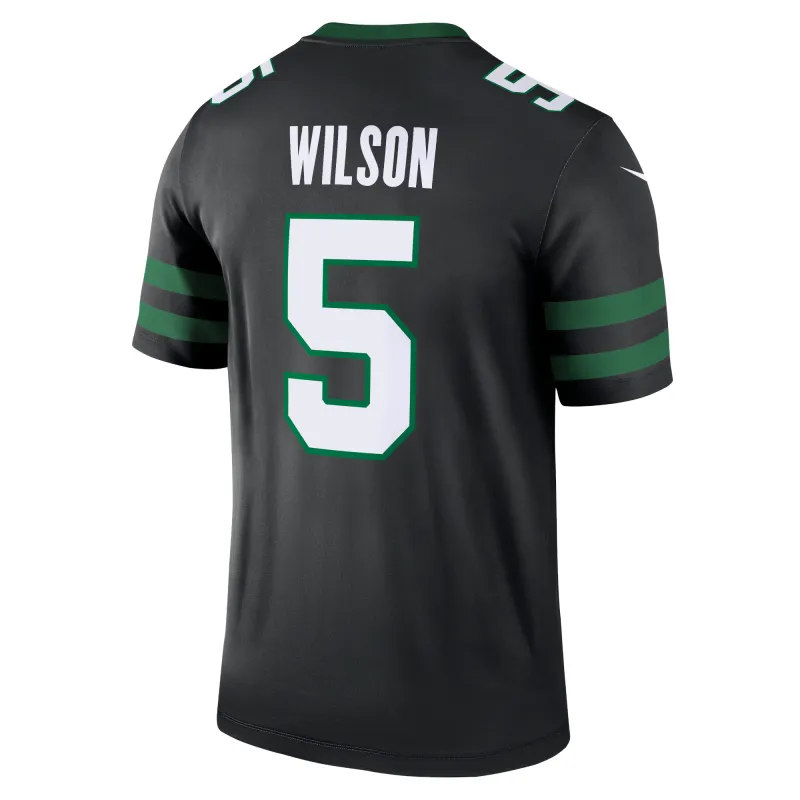 Men's New York Jets Garrett Wilson Legacy Black Alternate Legend Jersey