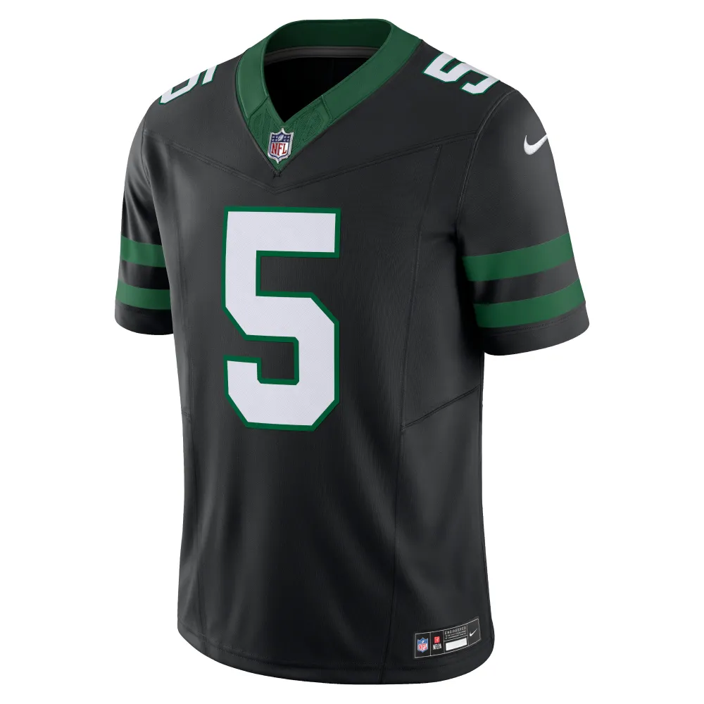 Men's New York Jets Garrett Wilson Legacy Black Alternate Vapor F.U.S.E. Limited Jersey