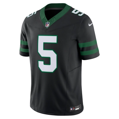 Men's New York Jets Garrett Wilson Legacy Black Alternate Vapor F.U.S.E. Limited Jersey 02