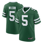 Men's New York Jets Garrett Wilson Legacy Green Game Jersey