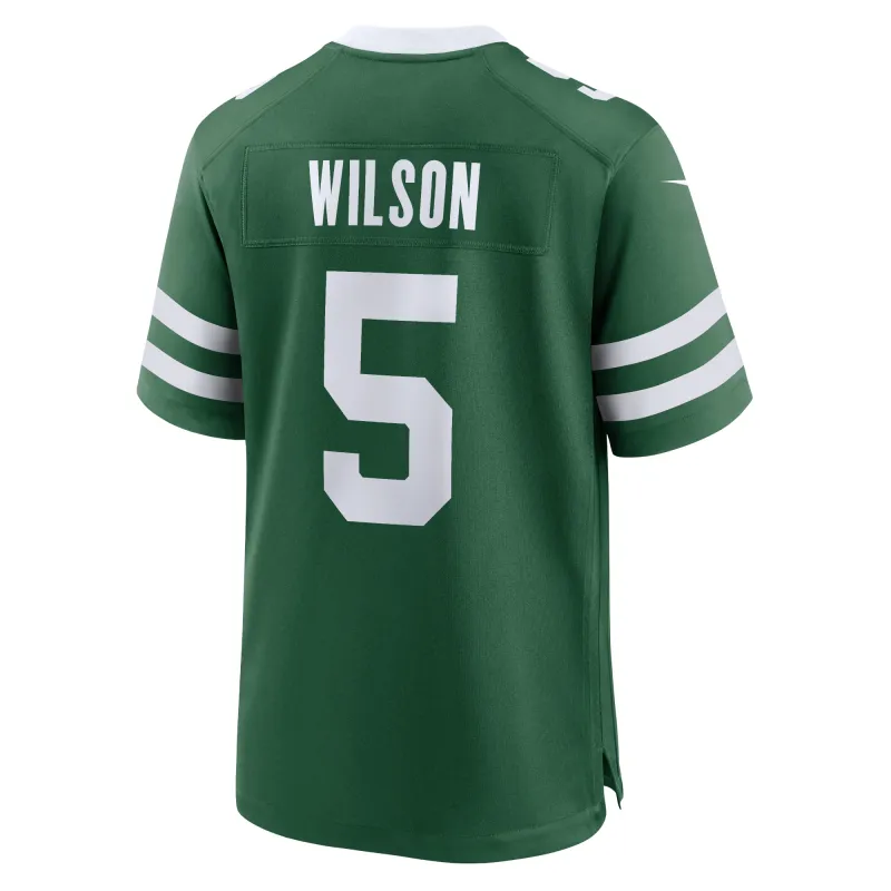 Men's New York Jets Garrett Wilson Legacy Green Game Jersey