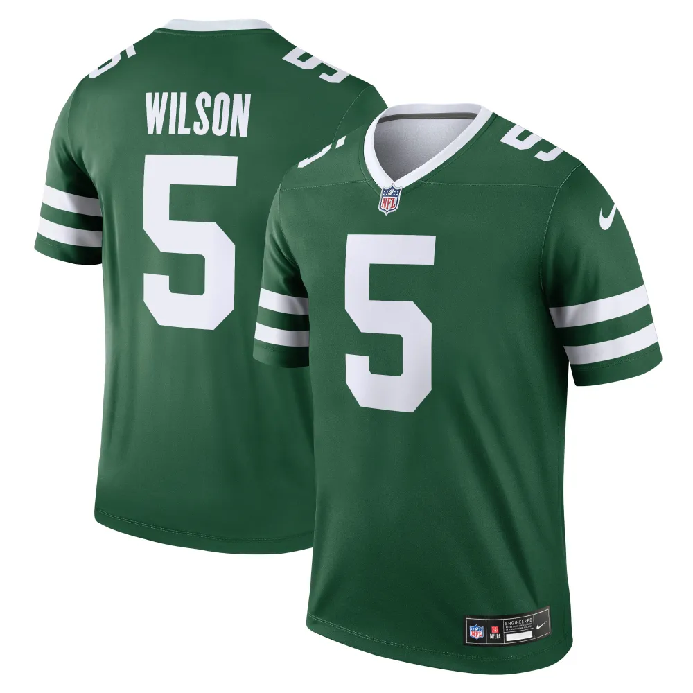 Men's New York Jets Garrett Wilson Legacy Green Legend Jersey