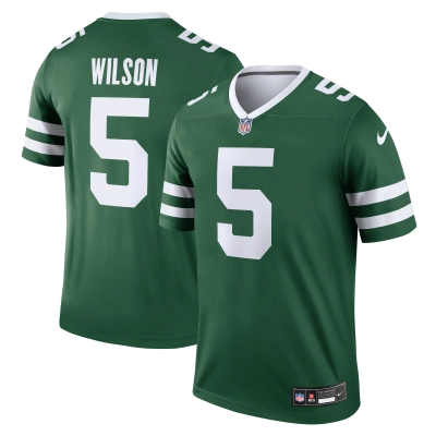 Men's New York Jets Garrett Wilson Legacy Green Legend Jersey 01