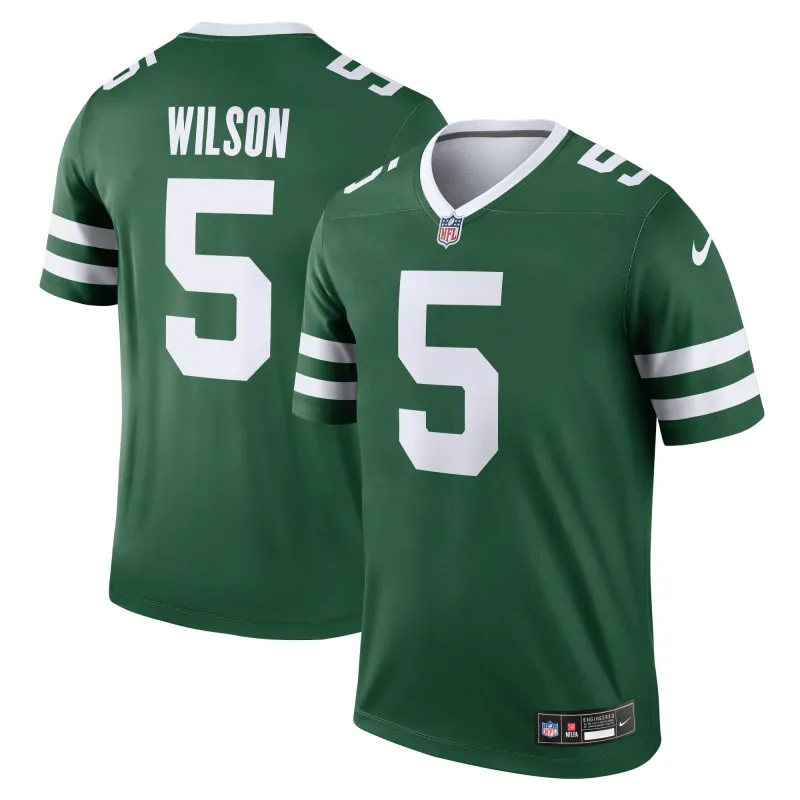 Men's New York Jets Garrett Wilson Legacy Green Legend Jersey