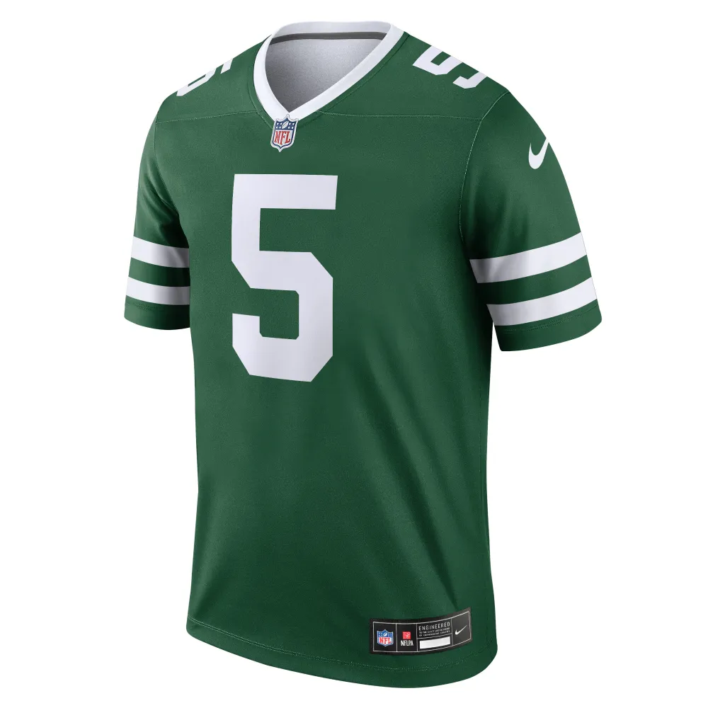 Men's New York Jets Garrett Wilson Legacy Green Legend Jersey