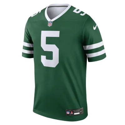 Men's New York Jets Garrett Wilson Legacy Green Legend Jersey 02
