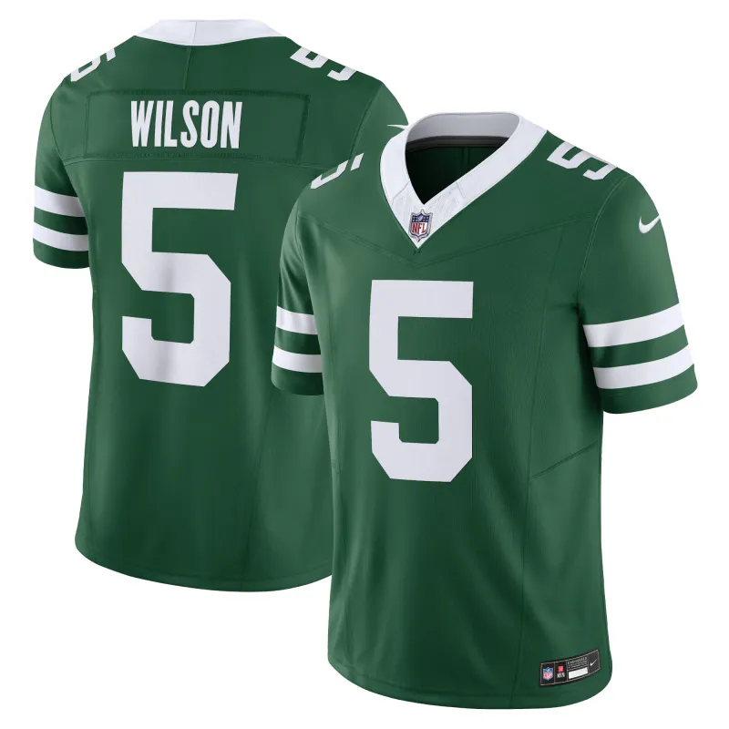 Men's New York Jets Garrett Wilson Legacy Green Vapor F.U.S.E. Limited Jersey