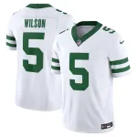 Men's New York Jets Garrett Wilson Legacy White Vapor F.U.S.E. Limited Jersey