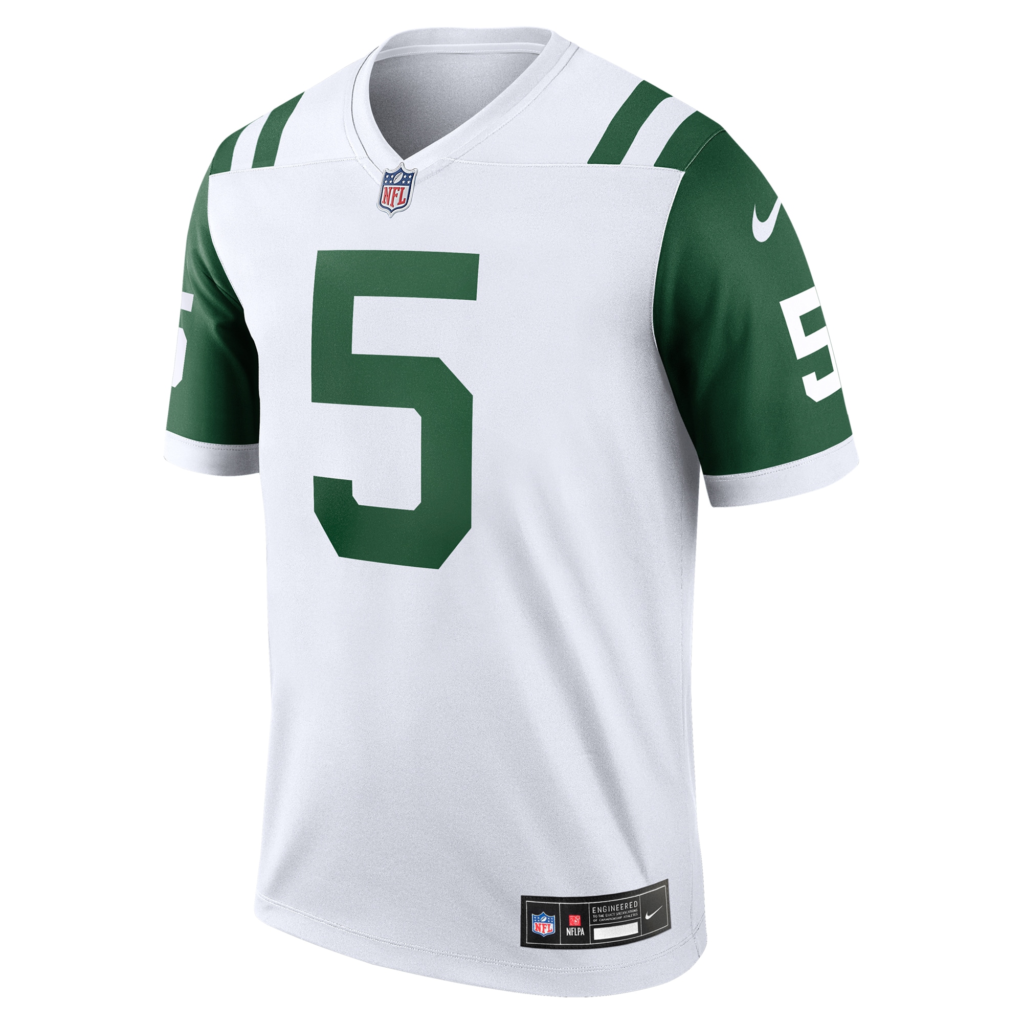 Men's New York Jets Garrett Wilson White Classic Alternate Legend Jersey