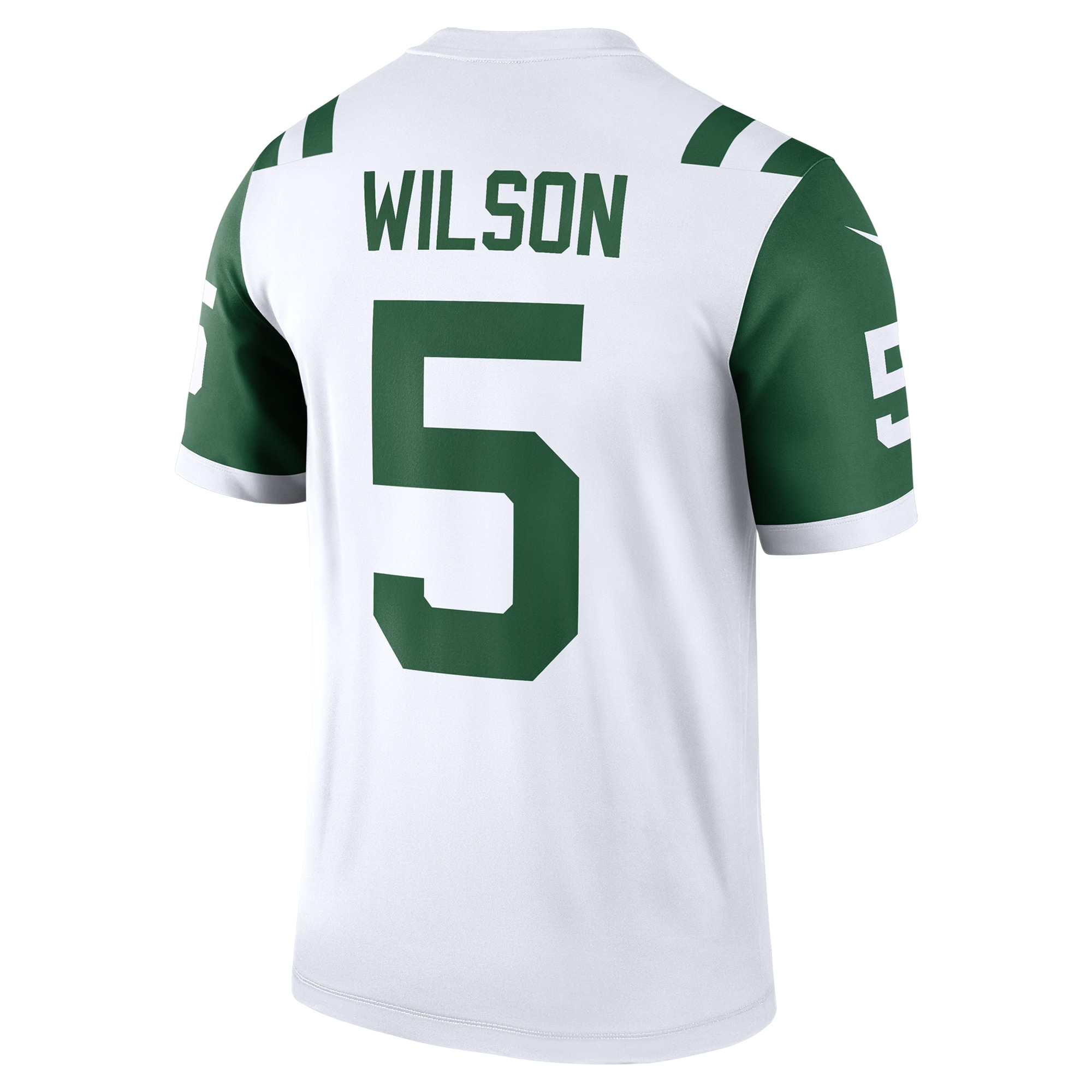 Men's New York Jets Garrett Wilson White Classic Alternate Legend Jersey