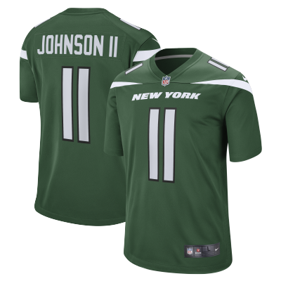 Men's New York Jets Jermaine Johnson II Gotham Green Game Jersey 01