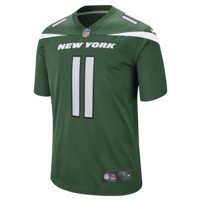 Men's New York Jets Jermaine Johnson II Gotham Green Game Jersey 02