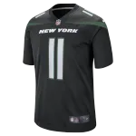 Men's New York Jets Jermaine Johnson II Stealth Black Alternate Game Jersey
