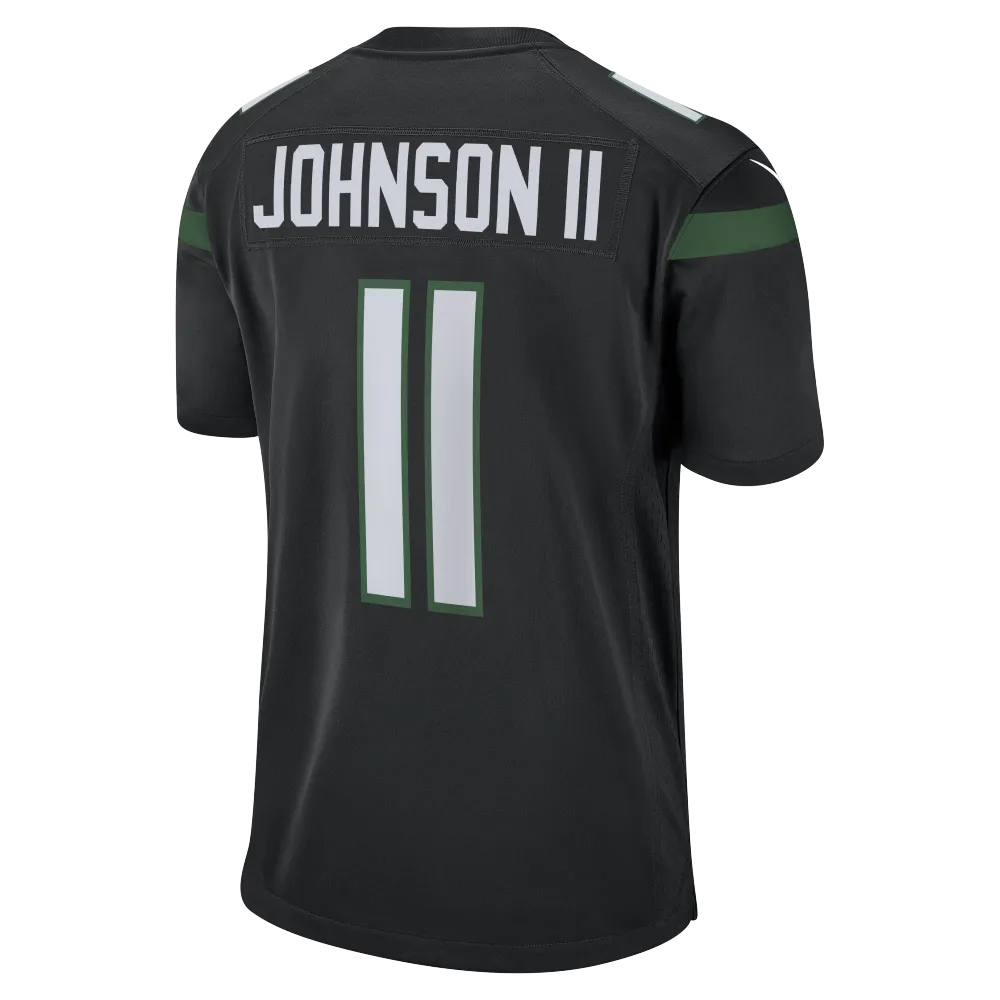 Men's New York Jets Jermaine Johnson II Stealth Black Alternate Game Jersey