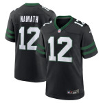 Men's New York Jets Joe Namath Legacy Black Alternate Retired Player Game Jersey