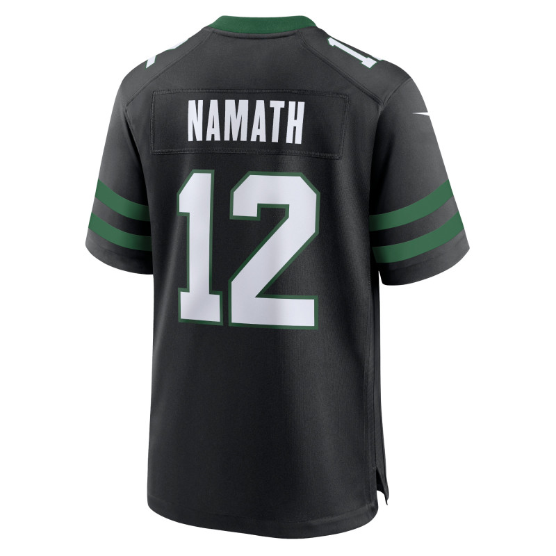 Men's New York Jets Joe Namath Legacy Black Alternate Retired Player Game Jersey