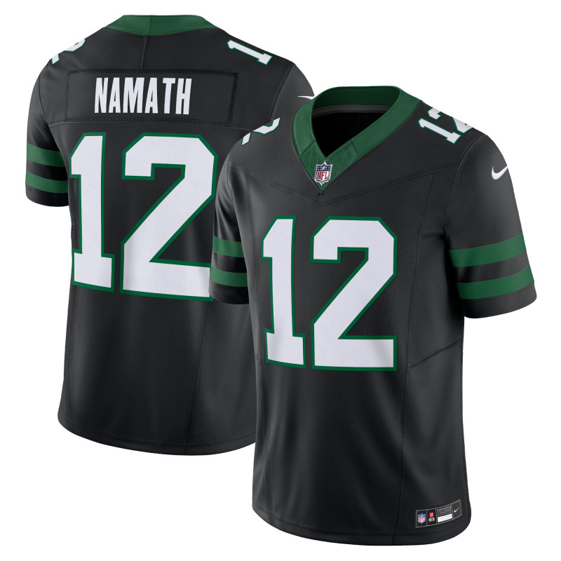 Men's New York Jets Joe Namath Legacy Black Alternate Vapor F.U.S.E. Limited Jersey