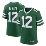 Men's New York Jets Joe Namath Legacy Green Game Jersey
