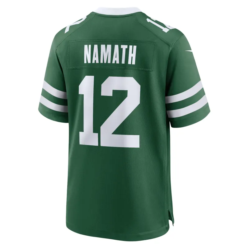 Men's New York Jets Joe Namath Legacy Green Game Jersey