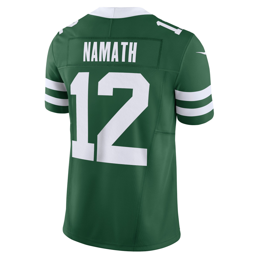 Men's New York Jets Joe Namath Legacy Green Vapor F.U.S.E. Limited Jersey