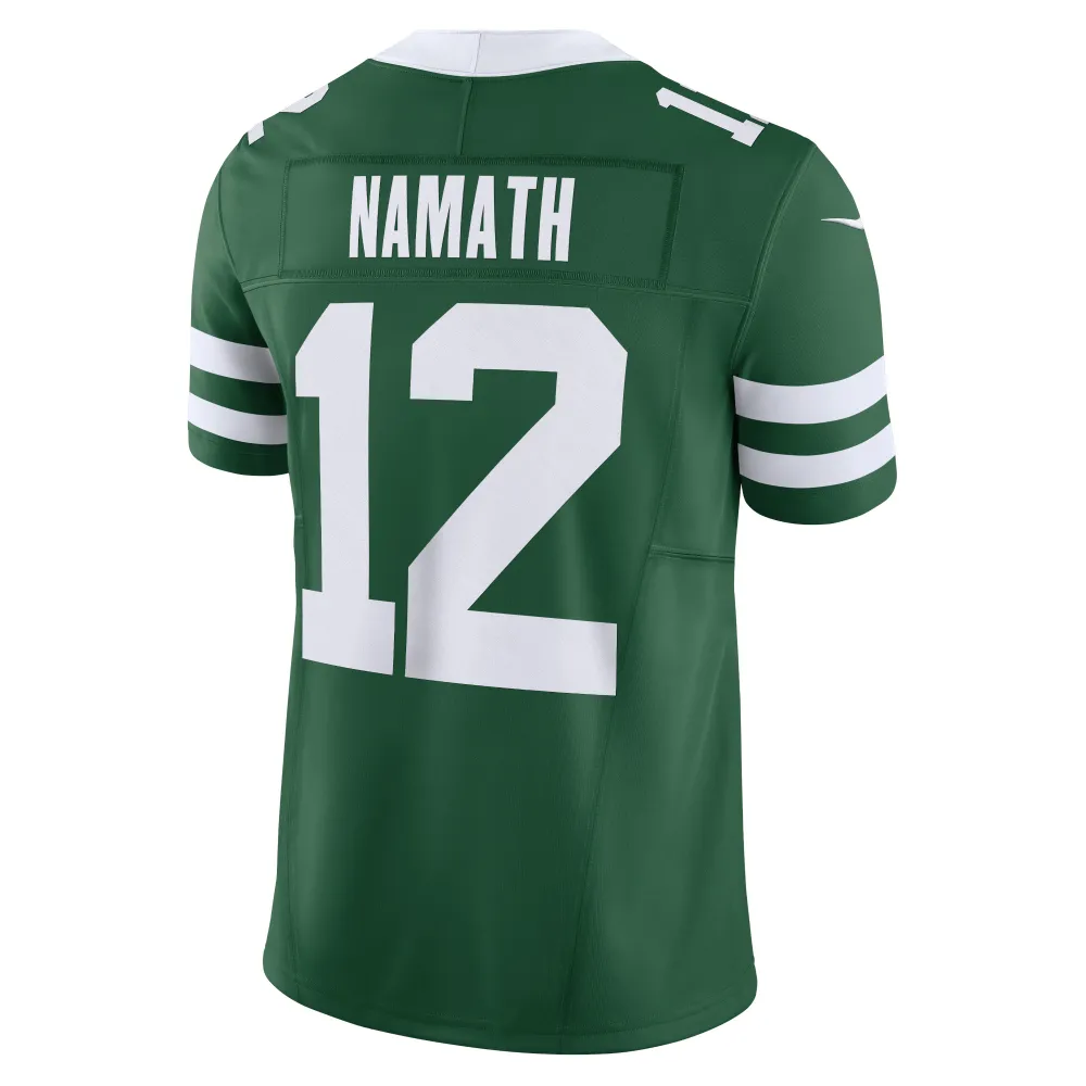 Men's New York Jets Joe Namath Legacy Green Vapor F.U.S.E. Limited Jersey