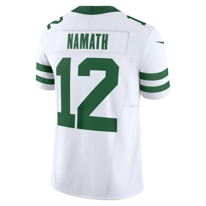 Men's New York Jets Joe Namath Legacy White Vapor F.U.S.E. Limited Jersey