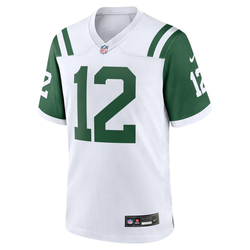 Men's New York Jets Joe Namath White Classic Alternate Retired Player Game Jersey