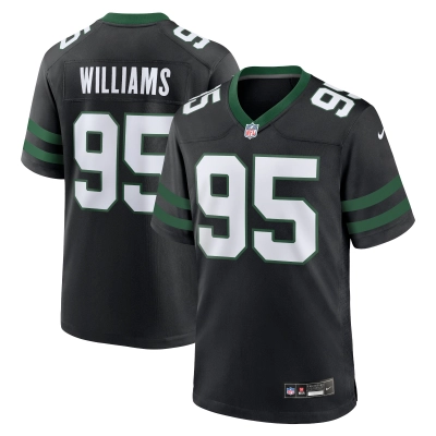 Men's New York Jets Quinnen Williams Legacy Black Alternate Game Jersey 01